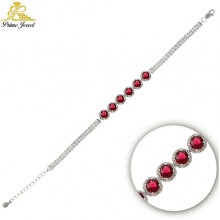  Gümüş Zirkon Taşlı Bilezik / Bileklik